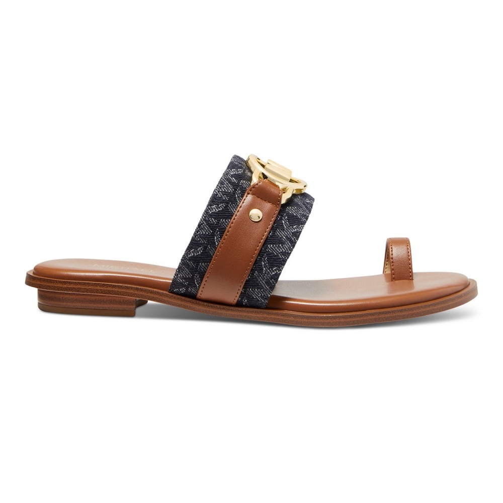 105. Michael Kors Women Rory Flat Thong Sandal - Picture 3 of 10